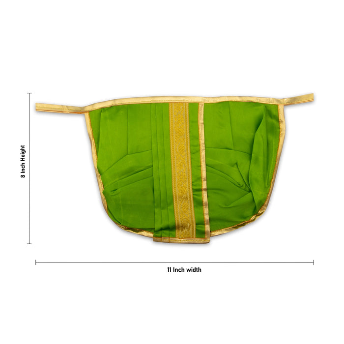 Panchakacham - 8 x 11 Inches | Jari Border Dhoti / Satin Panchakajam for Deity Decor/ Assorted