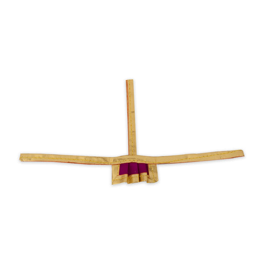 Amman Pavadai - 1 x 3 Inches | Mata Dress/ Devi Vastra/ Jari Border Mata Poshak for Deity/ Assorted Colour - Devi Dress