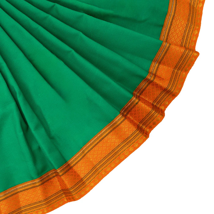 Devi Dress - 10 Inches | Satin Apoorva Mata Rani Poshak / Amman Pavadai for Deity