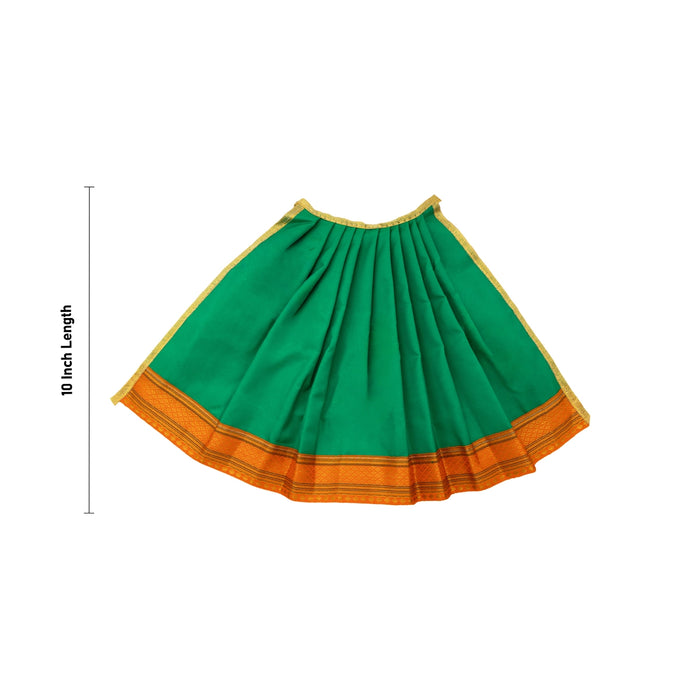 Devi Dress - 10 Inches | Satin Apoorva Mata Rani Poshak / Amman Pavadai for Deity