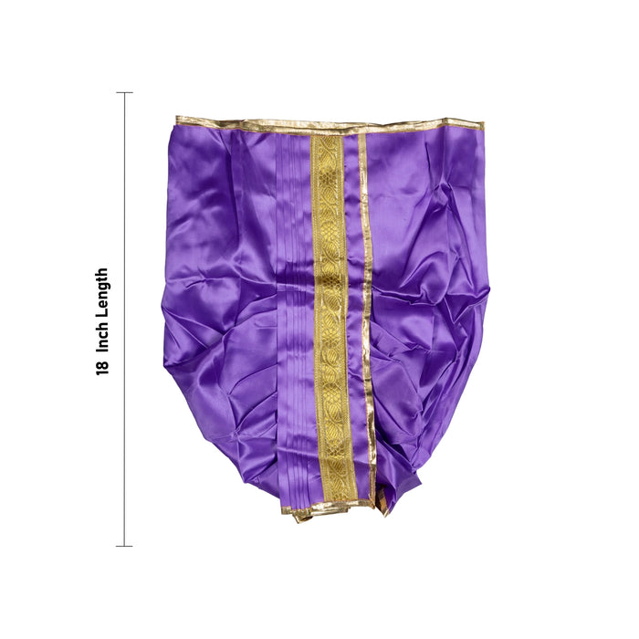 Panchakacham - 18 Inches | Satin Dhoti/ Readymade Panchakajam For Traditional Wear
