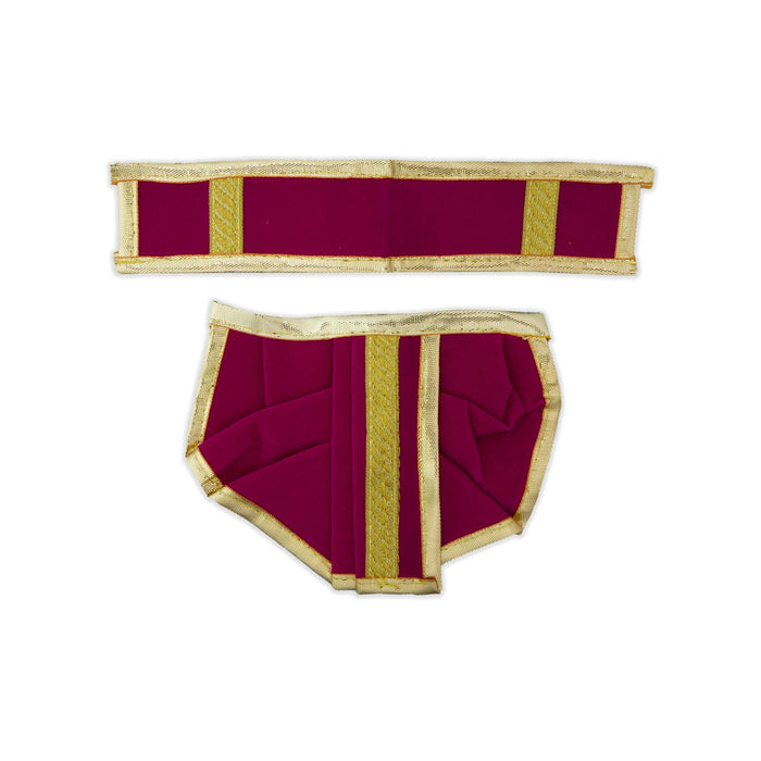 Panchakacham - 4 Inches | Velvet Dhoti/ Readymade Panchakajam For Traditional Wear/ Assorted