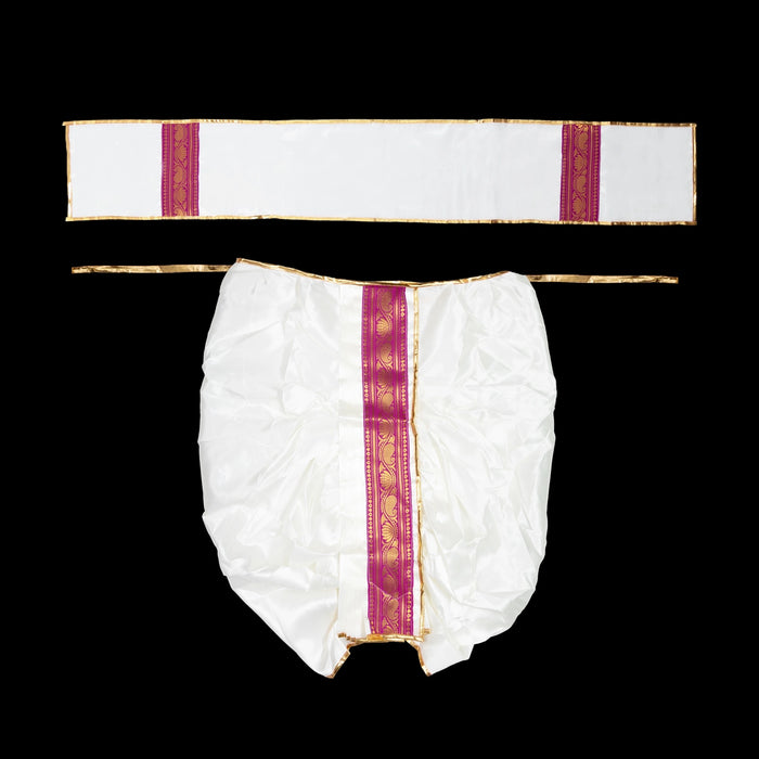 Panchakacham - 30 Inches | Velvet Dhoti/ Readymade Panchakajam For Traditional Wear
