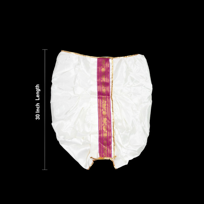 Panchakacham - 30 Inches | Velvet Dhoti/ Readymade Panchakajam For Traditional Wear