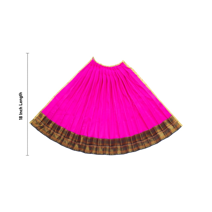 Devi Dress - 18 Inches | Satin Apoorva Mata Rani Poshak / Amman Pavadai for Deity