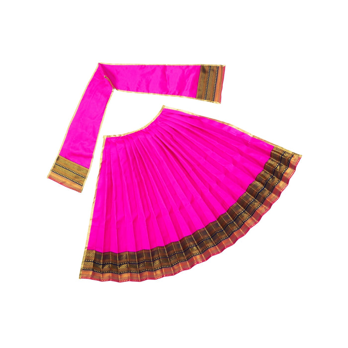 Amman Pavadai - 21 Inches | Satin Apoorva Mata Rani Poshak / Devi Dress for Deity Decor