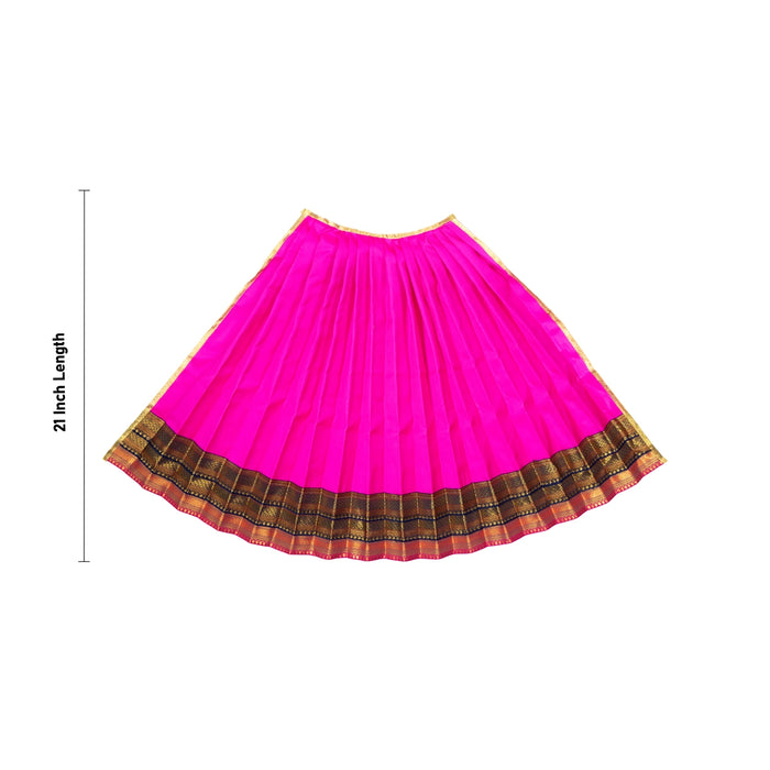 Amman Pavadai - 21 Inches | Satin Apoorva Mata Rani Poshak / Devi Dress for Deity Decor
