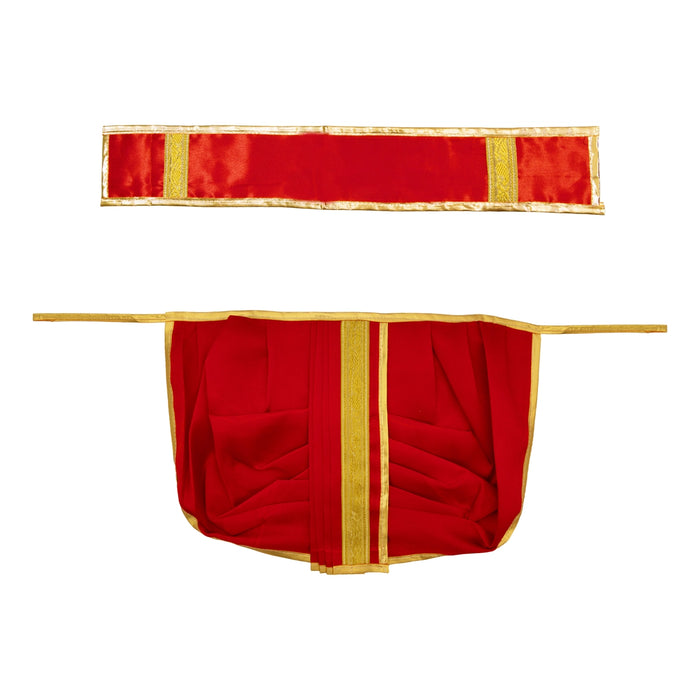 Readymade Panchakacham - 10 Inches | Cotton Dhoti/ Panchakajam For Traditional Wear