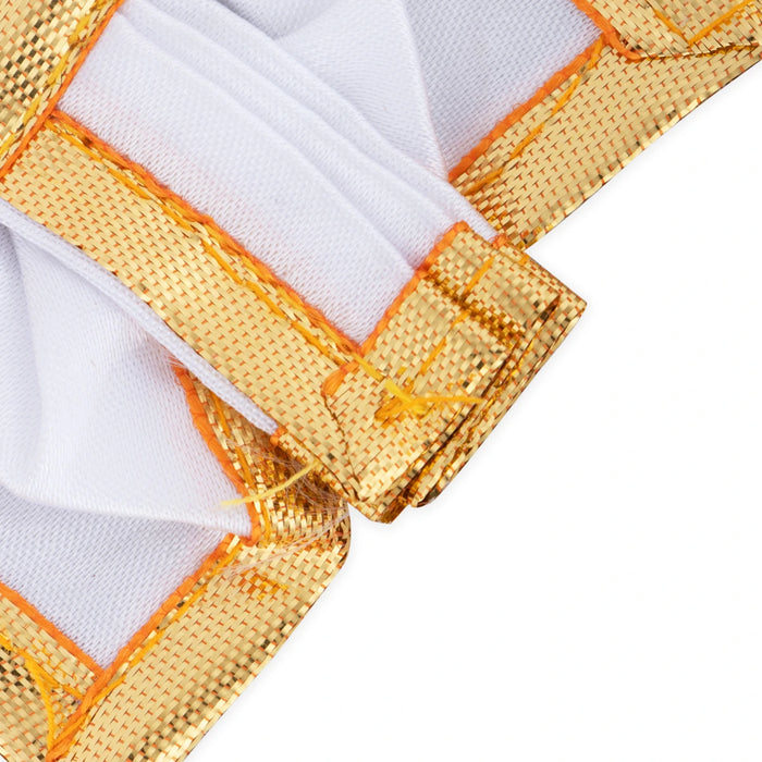 Panchakacham - 1.5 x 2.75 Inches | Panchakajam/ Satin with Jari Border Dhoti for Deity/ Assorted Colour