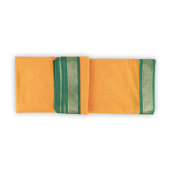 Saree - 9 Yards | Semi Silk Cotton Saree / Jari Border Design Plain Traditional Saree for Women