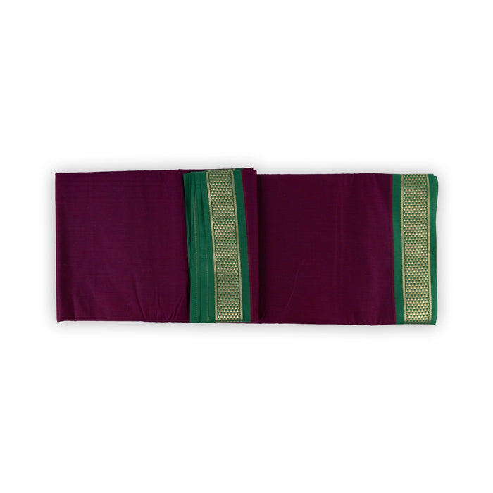 Saree - 9 Yards | Semi Silk Cotton Saree / Jari Border Design Plain Traditional Saree for Women