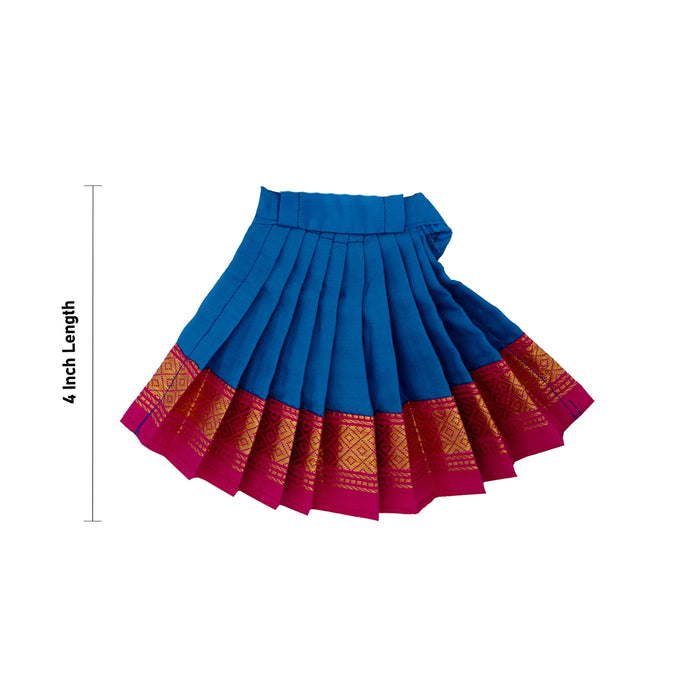 Amman Pavadai - 4 Inches | Lehenga Patka / Devi Vastra / Mata Poshak / Devi Dress For Deity