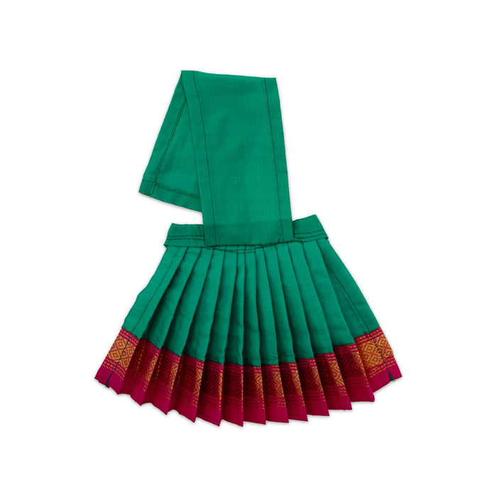 Devi Dress - 5 x 11 Inches | Pure Silk Mata Rani Poshak / Lehenga Patka / Devi Vastra For Deity Decoration/ Assorted