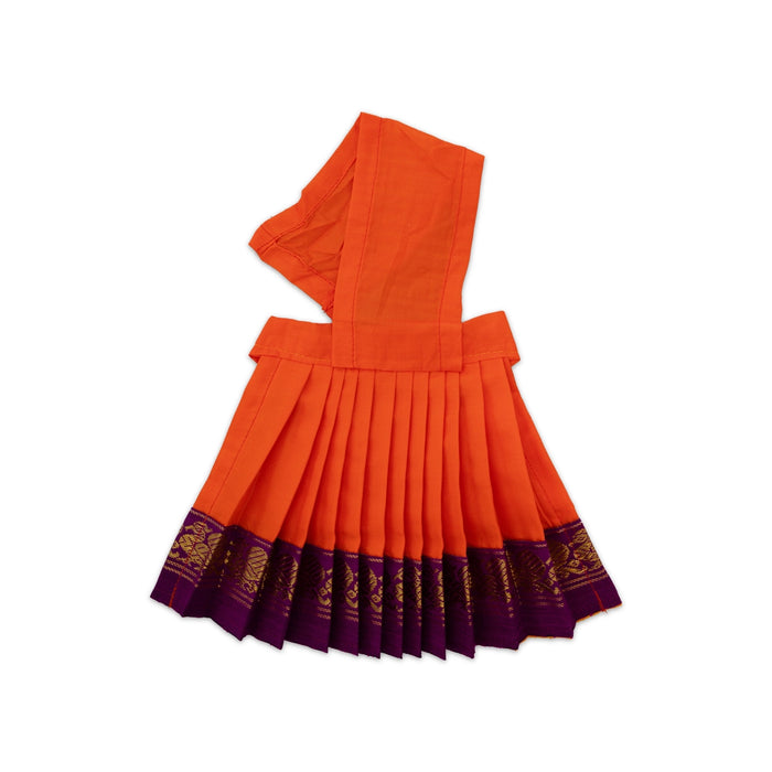 Devi Dress - 5 x 11 Inches | Pure Silk Mata Rani Poshak / Lehenga Patka / Devi Vastra For Deity Decoration/ Assorted