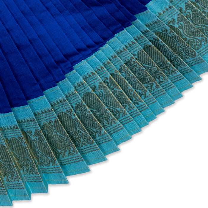 Amman Pavadai- 11 Inches | Silk Jari Border Lehanga/ Deity Dress/ Mata Dress/ Devi Vastra/ Mata Poshak for Deity - Devi Dress