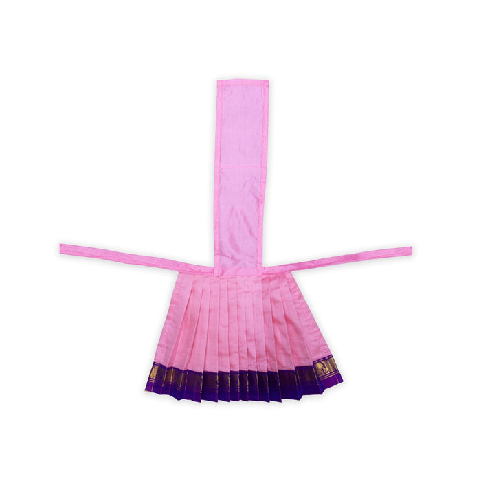 Amman Pavadai- 9 Inches | Silk Jari Border Lehanga/ Deity Dress/ Mata Dress/ Devi Vastra/ Mata Poshak for Deity - Devi Dress