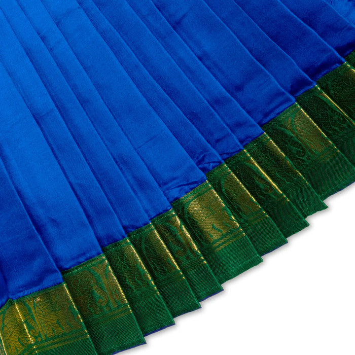 Amman Pavadai- 9 Inches | Silk Jari Border Lehanga/ Deity Dress/ Mata Dress/ Devi Vastra/ Mata Poshak for Deity - Devi Dress