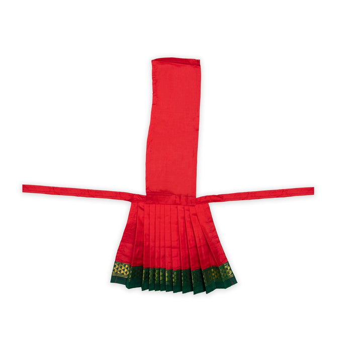 Amman Pavadai- 9 Inches | Silk Jari Border Lehanga/ Deity Dress/ Mata Dress/ Devi Vastra/ Mata Poshak for Deity - Devi Dress