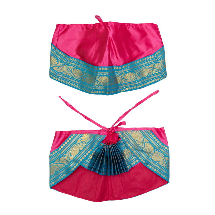 Bharatanatyam Dress - Size 28 | Readymade Dress/ Bharatanatyam Costume for Kids - Dance Saree