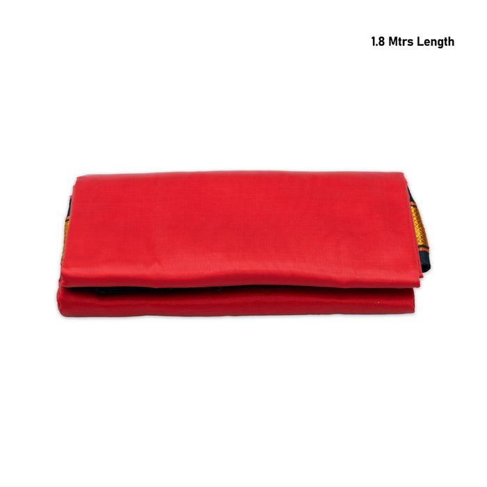 Angavastra - 1.8 Mtrs | 10 Kan Mayilkan Border Towel/ Thundu/ Kasavu Shawl for Men