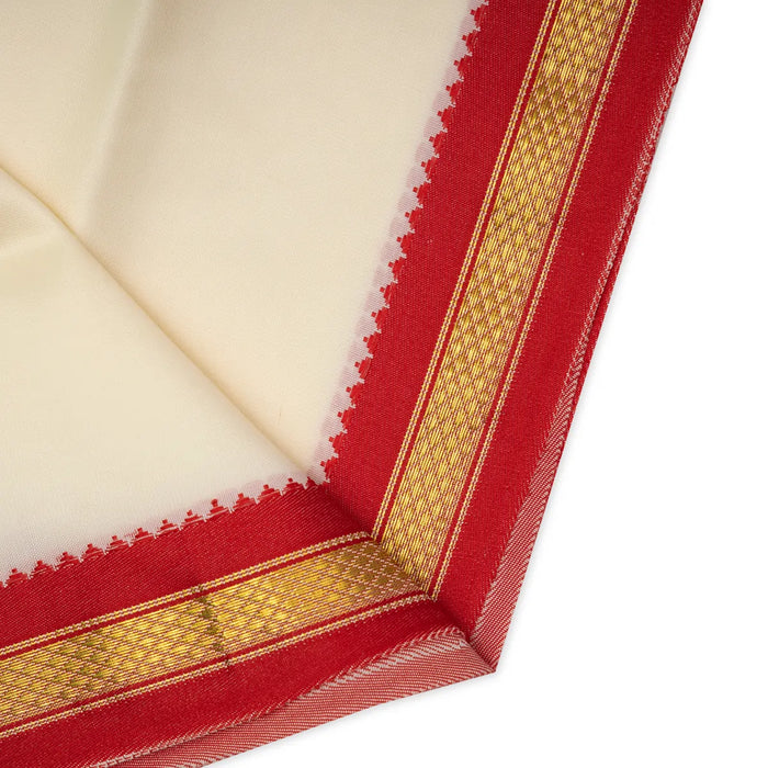 Veshti - 1.5 Yards | Colour Vesti/ Salya Art Mayilkan Border Dhoti for Men - Veshti & Dhoti