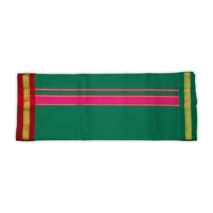 Veshti - 1.5 Yards | Colour Vesti/ Salya Art Mayilkan Border Dhoti for Men - Veshti & Dhoti