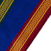 Blue Angavasthiram - 30 x 60 inches | Ayyappa Thalapathi / Blue Colour Angavastram/ Thalapathi Border Kasavu Shawl for Men - Shawls & Towels