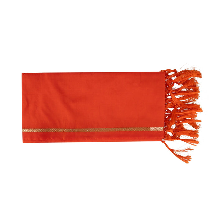 Towel - 25 x 50 Inches | Asha Pattu Design Angavastram/ Thundu/ Traditional Gamcha/ Kasavu Shawl for Men - Shawls & Towels