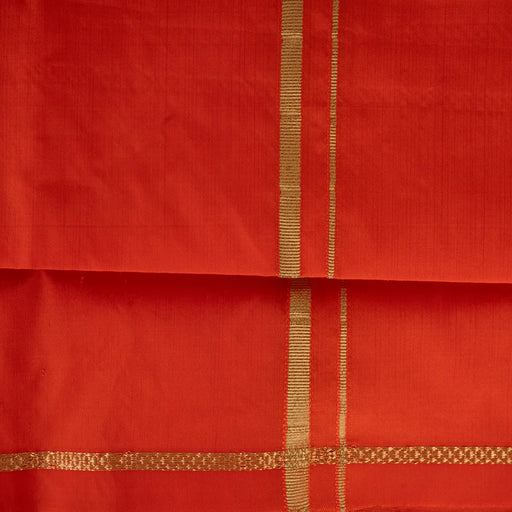Towel - 25 x 50 Inches | Asha Pattu Design Angavastram/ Thundu/ Traditional Gamcha/ Kasavu Shawl for Men - Shawls & Towels