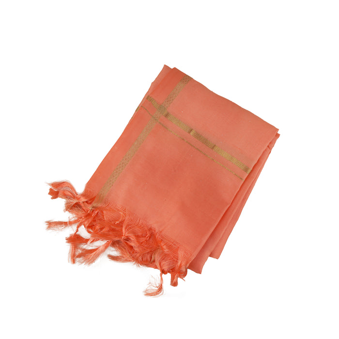 Angavastram - 3 Mulam | Thundu/ Jari with MayilKan Design Angavastra for Men/ Assorted Colour - Shawls & Towels