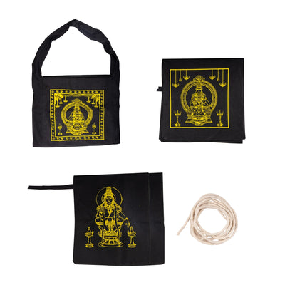 Ayyappa Irumudi Bag, Side Bag & Mudra Bag With Zip- 14 X 15 Inches | Sabarimala Bag/ Ayyappa Bag For Pilgrimage