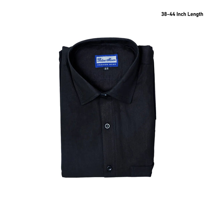 Black Shirt - 38 - 44 inches | Half Sleeves Formal Shirt/ Half Hand Casual Shirt for Men