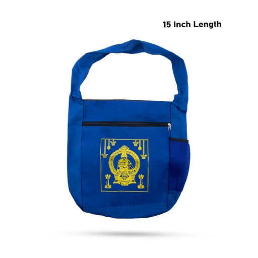 Ayyappa Side Bag with Bottle Pouch - 15 Inches | Jolna bag/ Sabari Mala Pilgrimage Set/ Irumudi Kit - Bags & Pouches