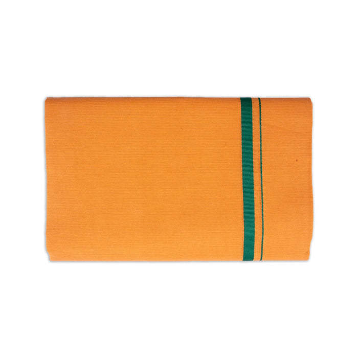 Veshti - 2 Mtrs | Gundanchi Border Dhoti/ Light Kavi Colour Vesti for Men - Veshti & Dhoti