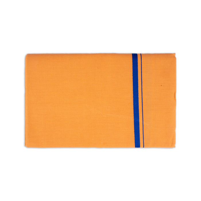 Veshti - 2 Mtrs | Gundanchi Border Dhoti/ Light Kavi Colour Vesti for Men - Veshti & Dhoti