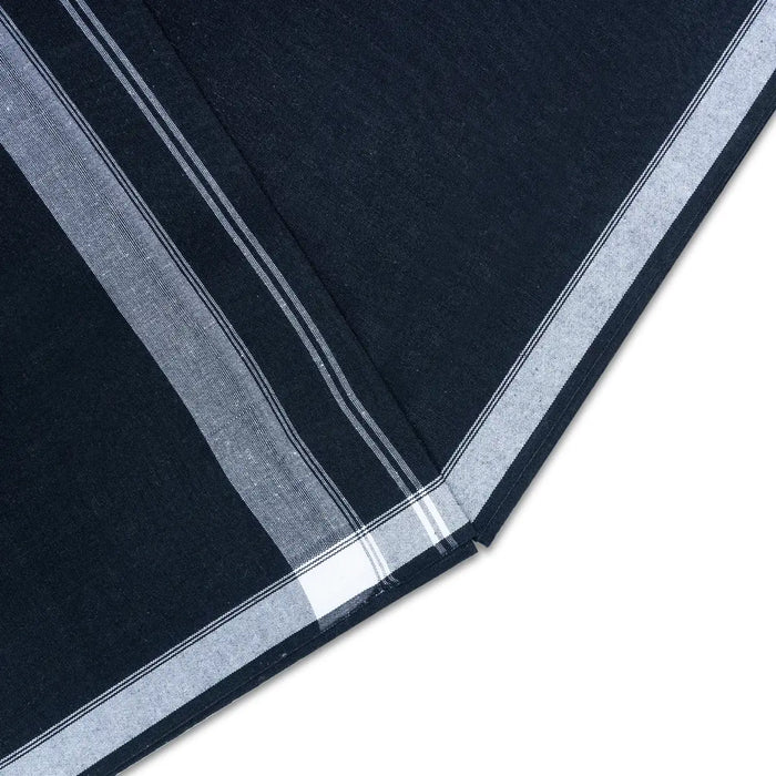 Veshti - 2 Mtrs | Gundanchi small Border Dhoti/ Black Colour Vesti for Men/Traditional dhothi - Veshti & Dhoti