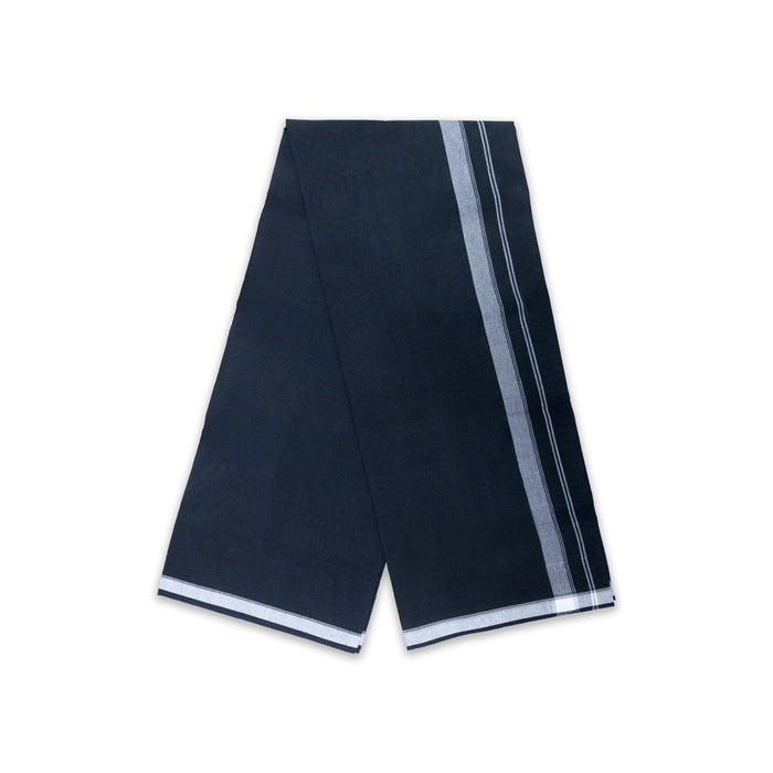 Veshti - 2 Mtrs | Gundanchi small Border Dhoti/ Black Colour Vesti for Men/Traditional dhothi - Veshti & Dhoti