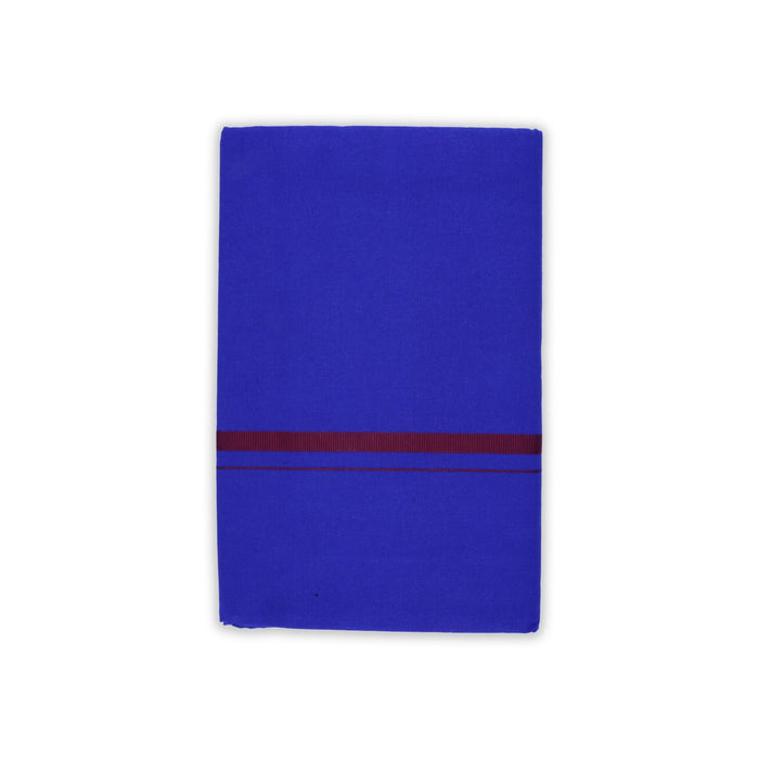 Veshti - 2 Mtrs | Gundanchi Border Dhoti/ Blue Vesti for Men - Veshti & Dhoti