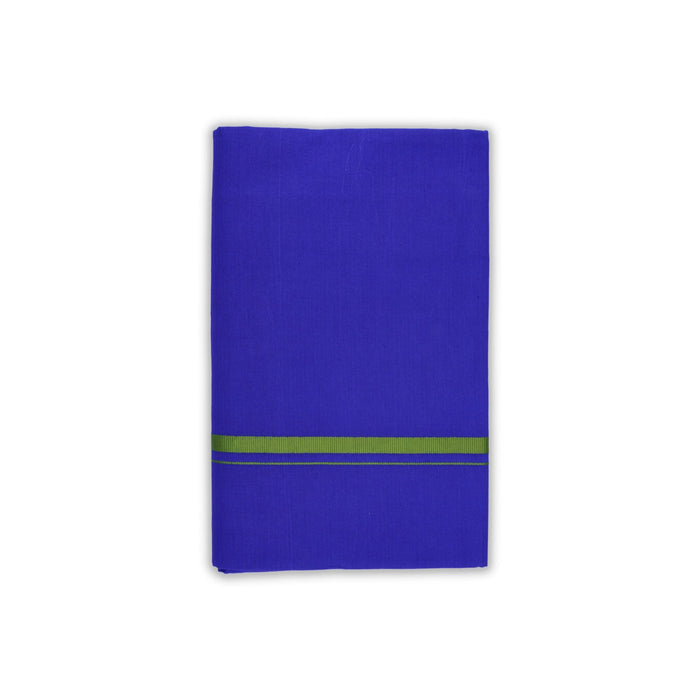 Veshti - 2 Mtrs | Gundanchi Border Dhoti/ Blue Vesti for Men - Veshti & Dhoti