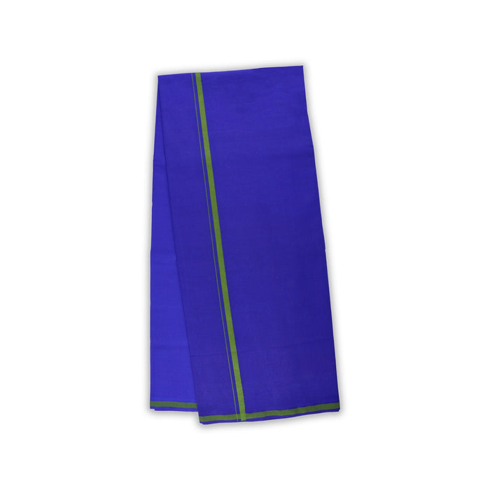 Veshti - 2 Mtrs | Gundanchi Border Dhoti/ Blue Vesti for Men - Veshti & Dhoti