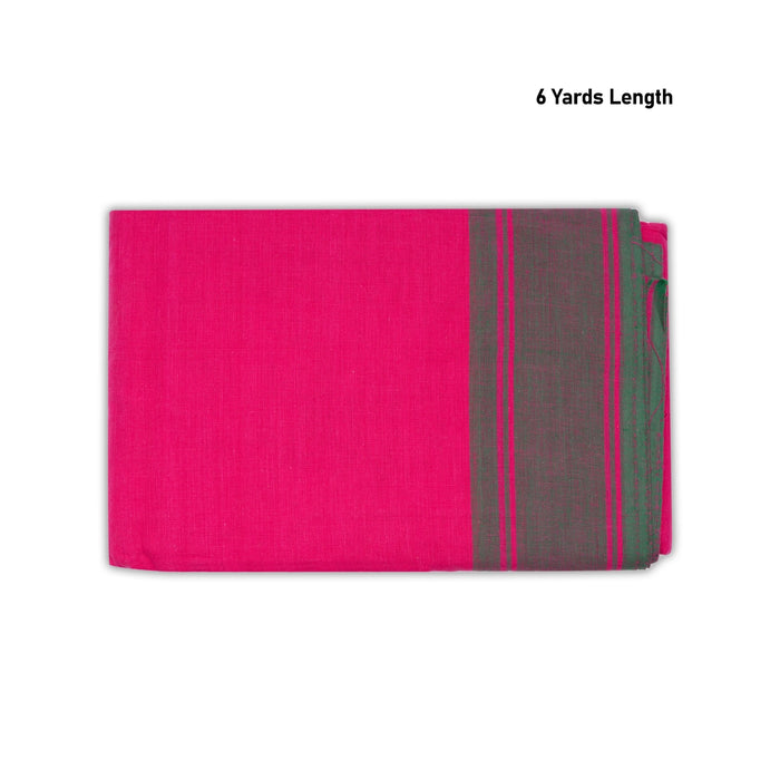 Dance Practice Saree - 6 Yards | Cotton Saree/ Plain Border Bharatanatyam Saree/ Dance Saree for Women - Dance Saree