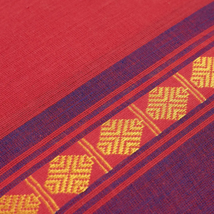 Dance Practice Saree - 5.5 Mtr | Cotton Saree/ Rudraksha Border Bharatanatyam Saree/ Dance Saree for Women - Dance Saree