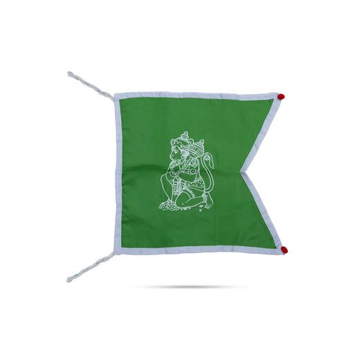 Flag Pataka - 18 X 21 Inches | Cotton Kodi/ Dhwaja/ Jhanda/ Dhvaja For Temple Decoration And Spiritual Rituals - Deity Accessories