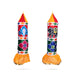 Decorative Thombai Pair - 3 Feet | Satin Temple Thombai/ Traditional Thombai Pillar for Decoration - Temple Decoration