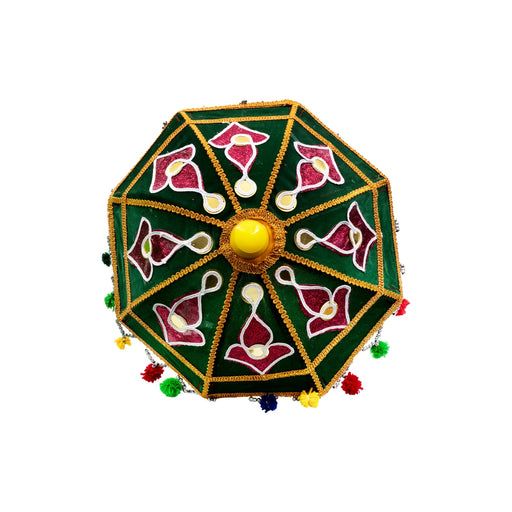Decorative Umbrella | Temple Umbrella/ Velvet Utsava Umbrella for Decoration - Temple Decoration