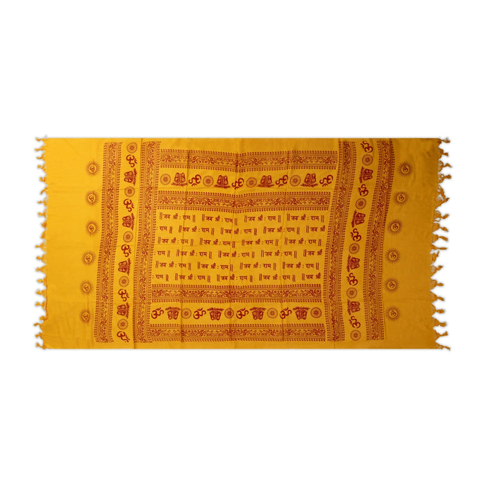 Ponnadai Shawl - 2.25 Mtrs | Silk Cloth Ponnada Shawl/ Om Namashivaya Chadar Design Ponnada Cloth For Men & Women - Shawls & Towels