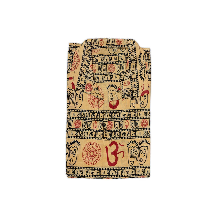 Om Kurta - size XL | Om Deign Shirt / Devotional Dress / Shirt For Men/ Assorted