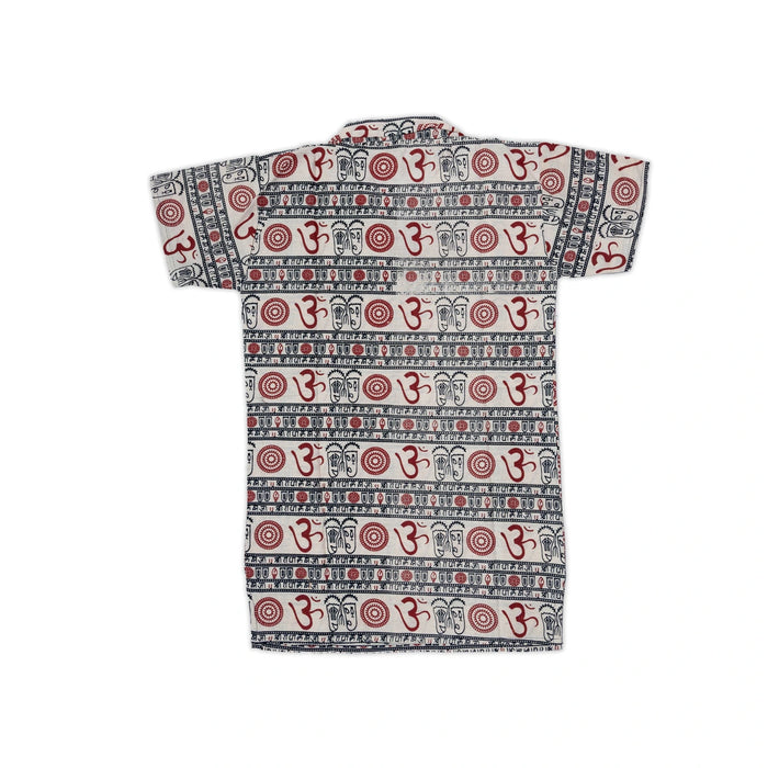Om Kurta - size XL | Om Deign Shirt / Devotional Dress / Shirt For Men/ Assorted