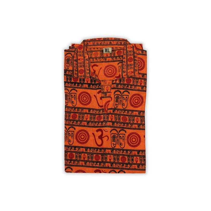 Om Kurta - size XL | Om Deign Shirt / Devotional Dress / Shirt For Men/ Assorted