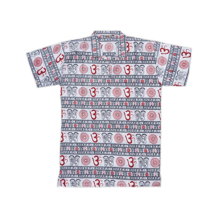 Om Kurta - size XL | Om Deign Shirt / Devotional Dress / Shirt For Men/ Assorted